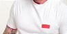 Camiseta Hugo Boss Masculina Regular Fit Logo Borracha Branca - Imagem 3