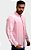 Camisa Ralph Lauren Masculina Custom fit Linho Rosa - Imagem 3