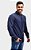 Camisa Ralph Lauren Masculina Custom fit Linho Azul marinho - Imagem 4