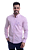 Camisa Ralph Lauren Masculina Custom Fit Quadriculada Rosa - Imagem 1