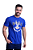 Camiseta Masculina Hugo Boss Pima Cotton Stamped LT Azul - Imagem 3