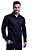 Camisa Boss Masculina Slim Fit Stetch Preta - Imagem 3
