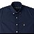 Camisa Ralph Lauren Masculina Custom Fit Tricoline Azul marinho Mescla - Imagem 2
