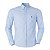 Camisa Ralph Lauren Masculina Custom Fit Tricoline Azul claro mescla - Imagem 1