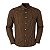 Camisa Ralph Lauren Masculina Custom Fit Quadriculada Marrom - Imagem 1