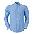 Camisa Ralph Lauren Masculina Custom fit Linho Azul claro - Imagem 1