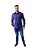 Camisa Ralph Lauren Masculina Slim Fit Stretch Monocromática Azul marinho - Imagem 6