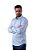 Camisa Ralph Lauren Masculina Slim Fit Stretch Monocromática Azul claro - Imagem 4