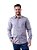 Camisa Ralph Lauren Masculina Slim Fit Stretch Monocromática Cinza - Imagem 1