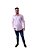 Camisa Boss Masculina Slim Fit Stetch Rosa - Imagem 6