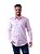 Camisa Boss Masculina Slim Fit Stetch Rosa - Imagem 1