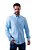 Camisa Ralph Lauren Masculina Custom Fit Oxford Listrada Azul - Imagem 4