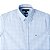 Camisa Tommy Hilfiger Masculina Manga Curta Quadriculada Azul claro - Imagem 2
