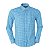 Camisa Ralph Lauren Masculina Custom Fit Quadriculada Azul e verde - Imagem 1