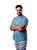 Camisa Tommy Hilfiger Masculina Manga Curta Quadriculada Azul - Imagem 1