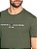 Camiseta Tommy Hilfiger Masculina Core Logo Verde Militar - Imagem 2