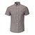 Camisa Ralph Lauren Masculina Manga curta Listrada Oxford Cinza - Imagem 1