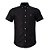 Camisa Ralph Lauren Masculina Manga curta Oxford Coloured Preta - Imagem 1