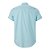 Camisa Tommy Hilfiger Masculina Manga Curta Oxford Verde claro - Imagem 3