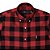 Camisa Ralph Lauren Masculina Custom Fit Flanelada Xadrez Vermelha e preta - Imagem 2