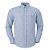 Camisa RL Masculina Custom fit Oxford Coloured Azul mescla - Imagem 1