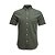 Camisa Tommy Hilfiger Masculina Manga Curta Sarja Verde militar - Imagem 1