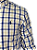 Camisa RL Masculina Custom Fit Xadrez Azul e amarelo - Imagem 2