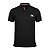 Polo Tommy Hilfiger Masculina Regular Flag Preta - Imagem 1