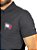 Polo Tommy Hilfiger Masculina Regular Flag Preta - Imagem 3