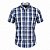 Camisa RL Masculina Manga curta Xadrez Azul e cinza - Imagem 1