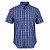Camisa RL Masculina Manga curta Xadrez Azul marinho e roxo - Imagem 1