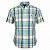 Camisa RL Masculina Manga curta Xadrez Oxford Azul e amarelo - Imagem 1