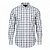 Camisa RL Masculina Custom Fit Xadrez Oxford Coloured Azul e branca - Imagem 1