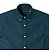 Camisa RL Masculina Manga curta Oxford Azul petróleo - Imagem 2