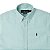 Camisa RL Masculina Manga curta Oxford Verde claro - Imagem 2