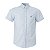 Camisa RL Masculina Manga curta Oxford Azul claro - Imagem 1
