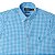 Camisa RL Masculina Manga curta Quadriculada Azul e verde - Imagem 2