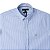 Camisa Tommy Hilfiger Masculina Regular Fit Listrada Azul claro - Imagem 2