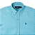 Camisa RL Masculina Custom fit Oxford Azul Turquesa - Imagem 2