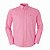 Camisa Tommy Hilfiger Masculina Manga Longa Sarja Rosa - Imagem 1