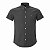 Camisa RL Masculina Manga curta Sarja Coloured Chumbo - Imagem 1