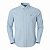 Camisa RL Masculina Custom fit Sarja Coloured Azul claro - Imagem 1