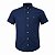 Camisa RL Masculina Manga curta Oxford Coloured Azul marinho - Imagem 1