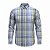 Camisa Tommy Hilfiger Masculina Oxford Xadrez Azul e Amarelo - Imagem 1