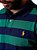Polo Ralph Lauren Masculina Custom Fit Listrada Verde e azul - Imagem 2