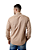 Camisa Ralph Lauren Masculina Custom Fit Sarja Coloured Marrom - Imagem 6