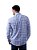 Camisa Ralph Lauren Masculina Custom Fit Plaid Branca e azul - Imagem 6