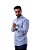 Camisa Ralph Lauren Masculina Custom Fit Plaid Branca e azul - Imagem 3
