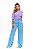 Calça Feminina Jeans Wide Leg Mini Fenda Godli - Imagem 1