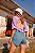 Shorts Feminino Jeans Hot Pants Cut Out Godli - Imagem 5